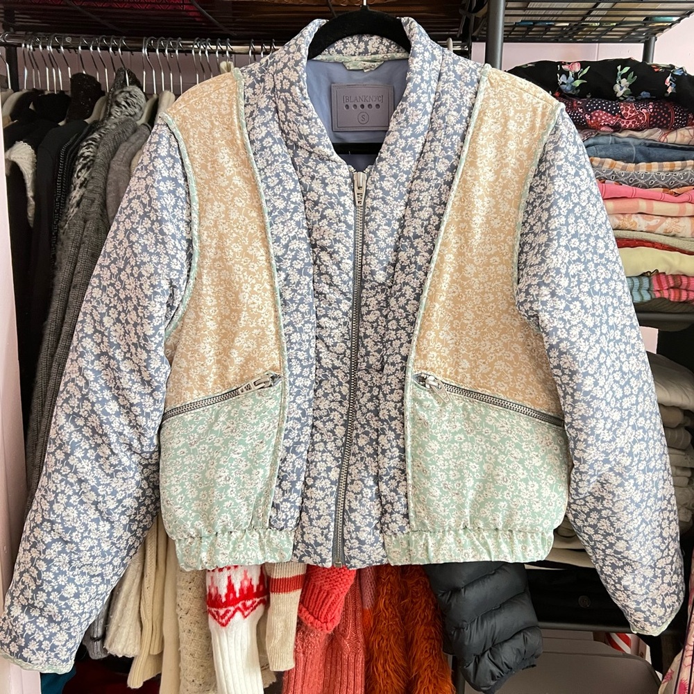 Blank Nyc Quilted Patchwork Jacket - image 2